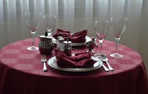 скатерть круглая d 150 + 6 салфеток